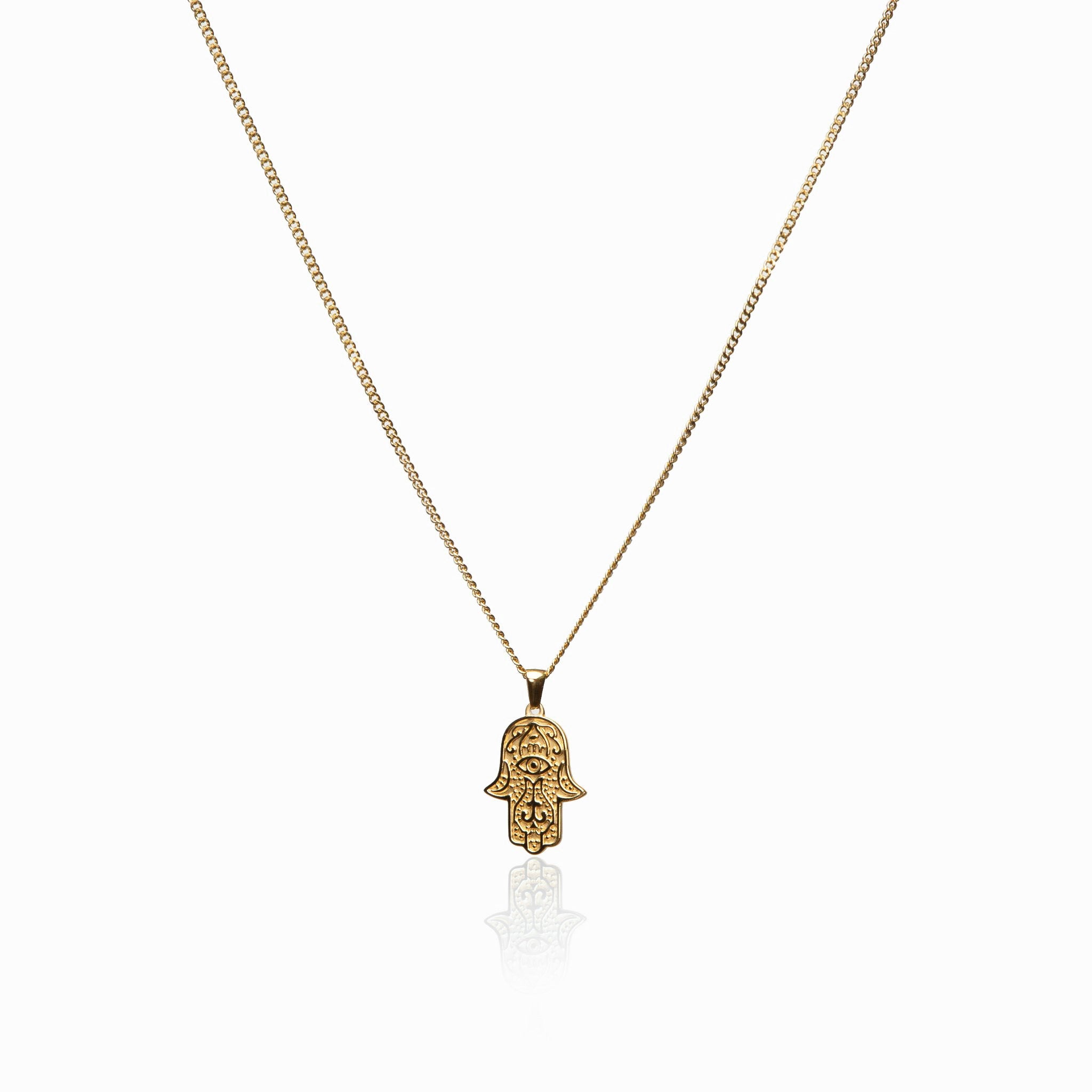 Colar com Pingente Hamsa em Ouro - Megan Joias