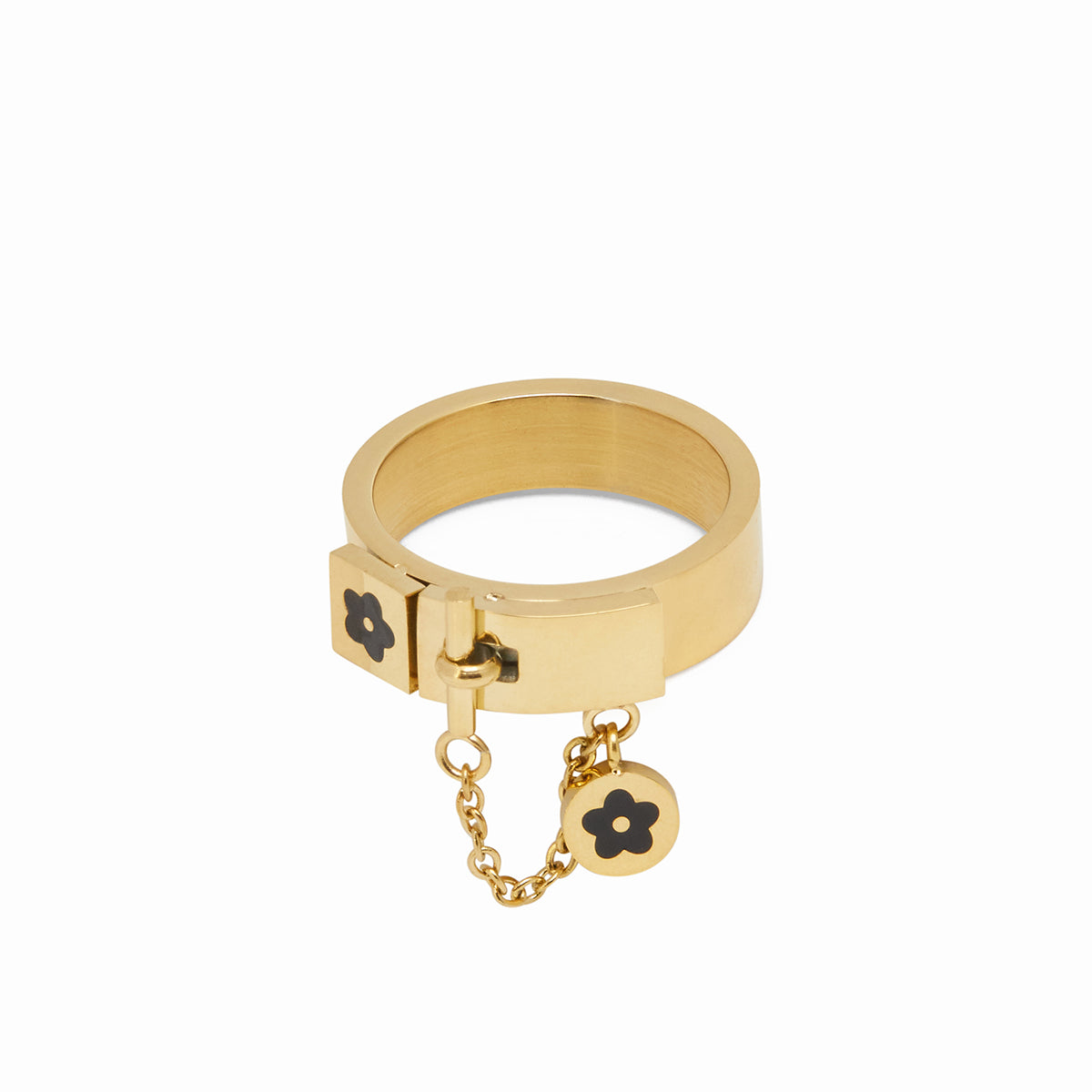 Anel Floral Elegante - Ouro - Megan Joias
