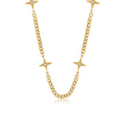 Colar Ouro Quatro Pontos - Megan Joias