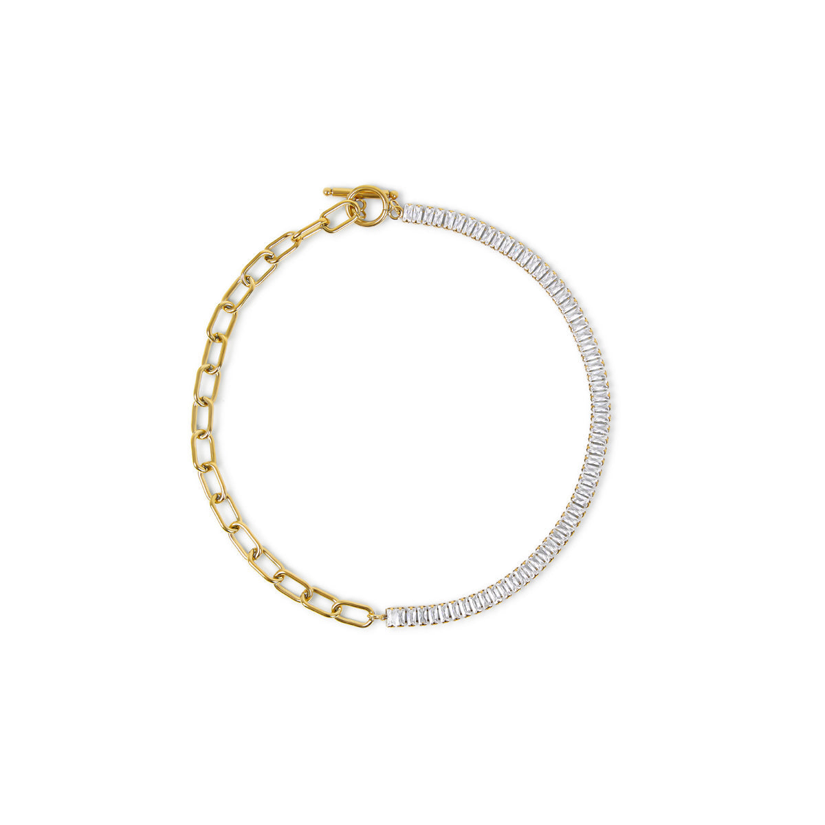 Colar Cordelia com Fecho Toggle - Dourado - Megan Joias
