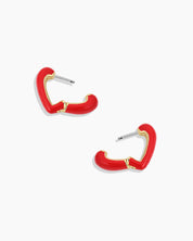 Brinco Coração Vermelho