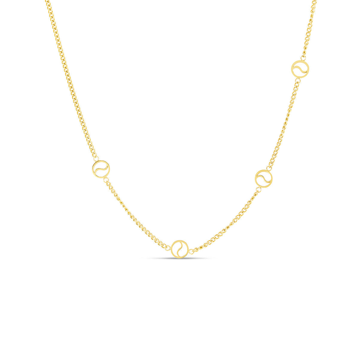 Colar com Pendente em Forma de Serra - Ouro