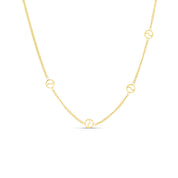 Colar com Pendente em Forma de Serra - Ouro
