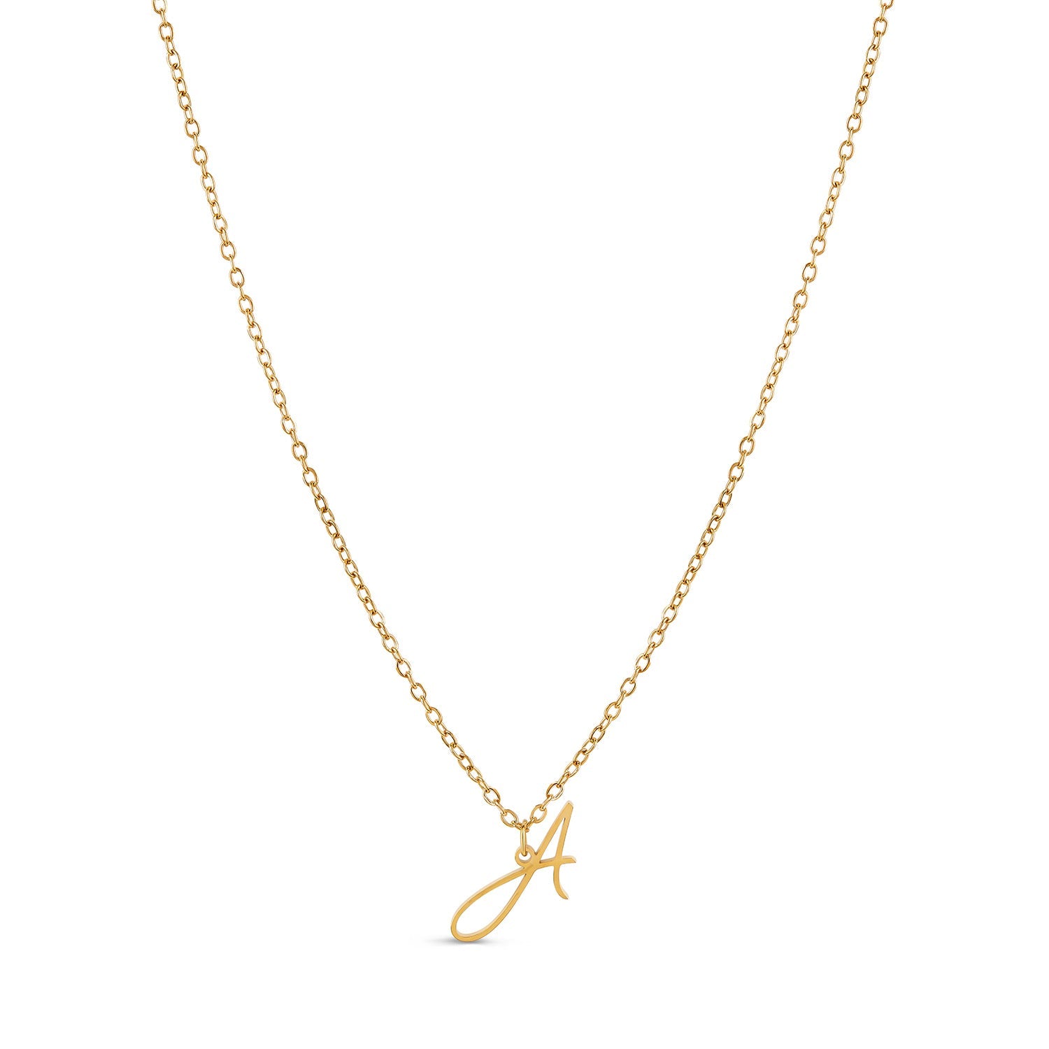 Colar Personalizado com Letra Inicial - Ouro - Megan Joias