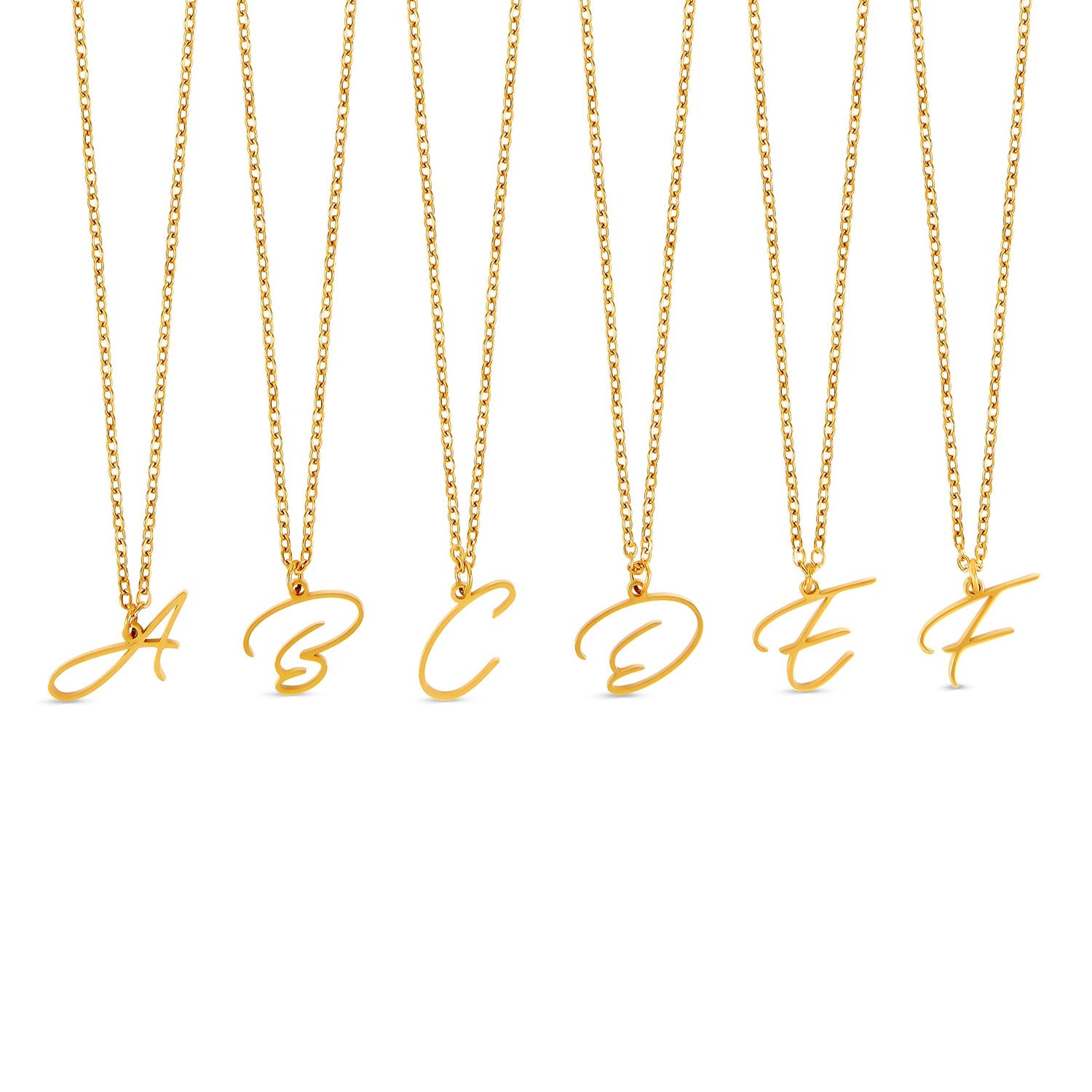 Colar Personalizado com Letra Inicial - Ouro - Megan Joias