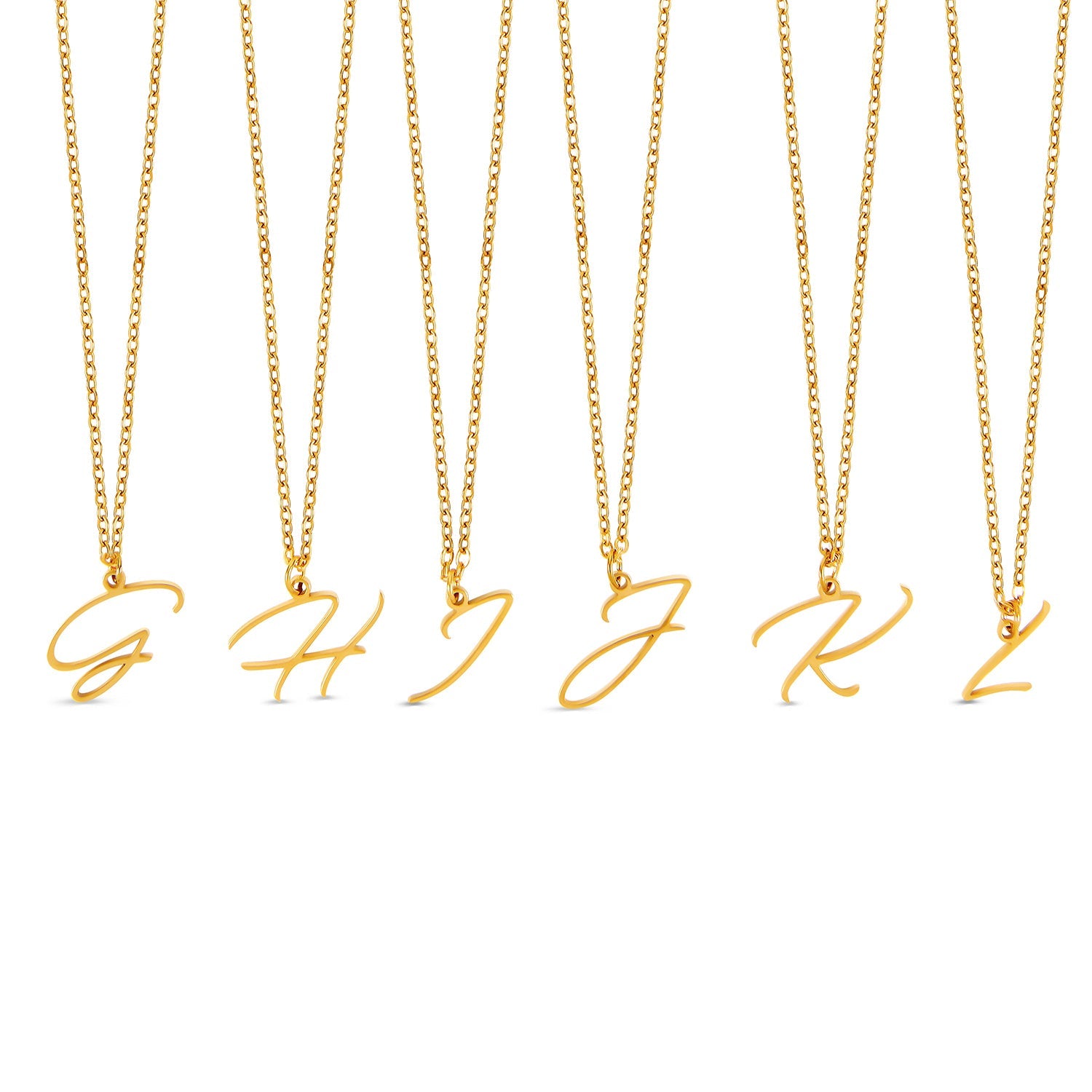 Colar Personalizado com Letra Inicial - Ouro - Megan Joias