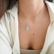 Colar Hamsa em Prata - Megan Joias