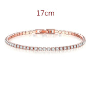 Moda multicolorido tênis pulseira para mulher 2.5mm zircônia cúbica charme designer tênis corrente masculino pulseira jóias de casamento kc128