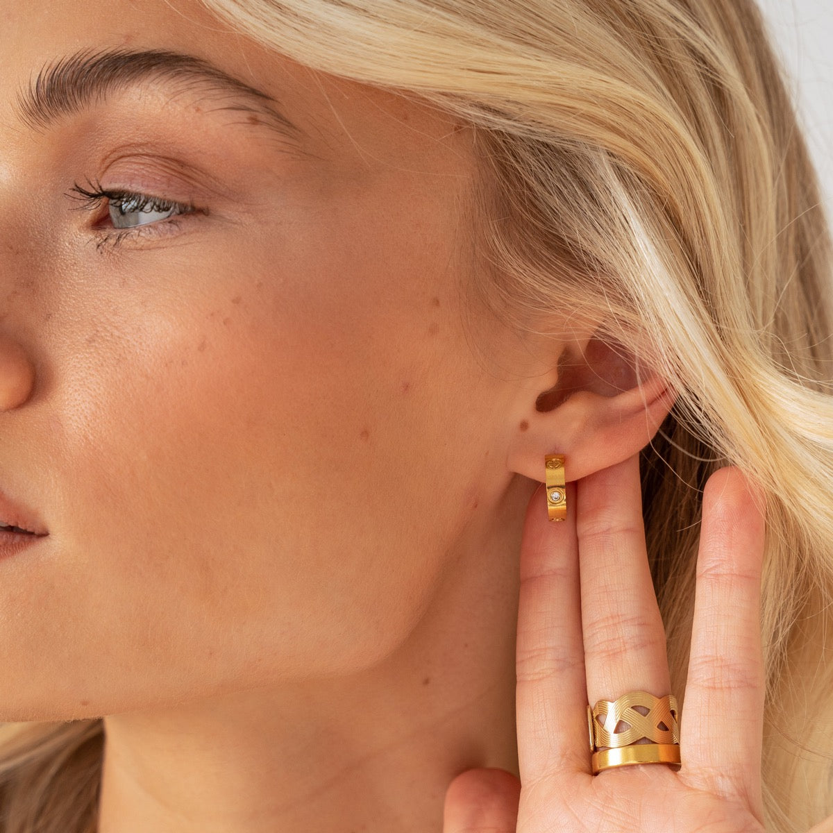 Anel Casablanca em Ouro 18k - Banho de Ouro - Megan Joias