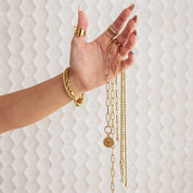 Colar com Fecho Toggle de 10 Centavos - Ouro