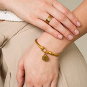 Anel Bolt Cut-Out - Dourado - Megan Joias