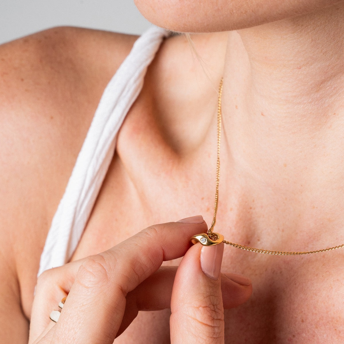 Colar de Ouro com Pingente Pyroni - Megan Joias