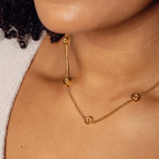 Colar com Pendente em Forma de Serra - Ouro