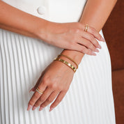 Anel Ajustável em Camadas Chandelier - Dourado - Megan Joias