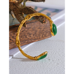 Carregue a imagem na visualização da galeria, Bracelete com Pedra Natural Verde