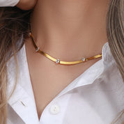 Colar Choker Zircônia